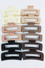 Load image into Gallery viewer, Matte Jumbo Cut Out Rectangle Hair Claw