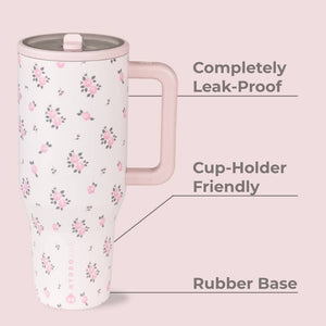 Wildrose Floral 40 oz Traveler Tumbler