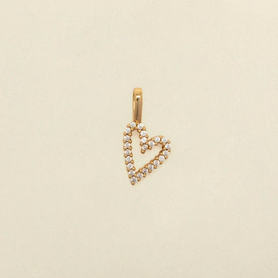 CZ Heart Charm