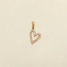 Load image into Gallery viewer, CZ Heart Charm