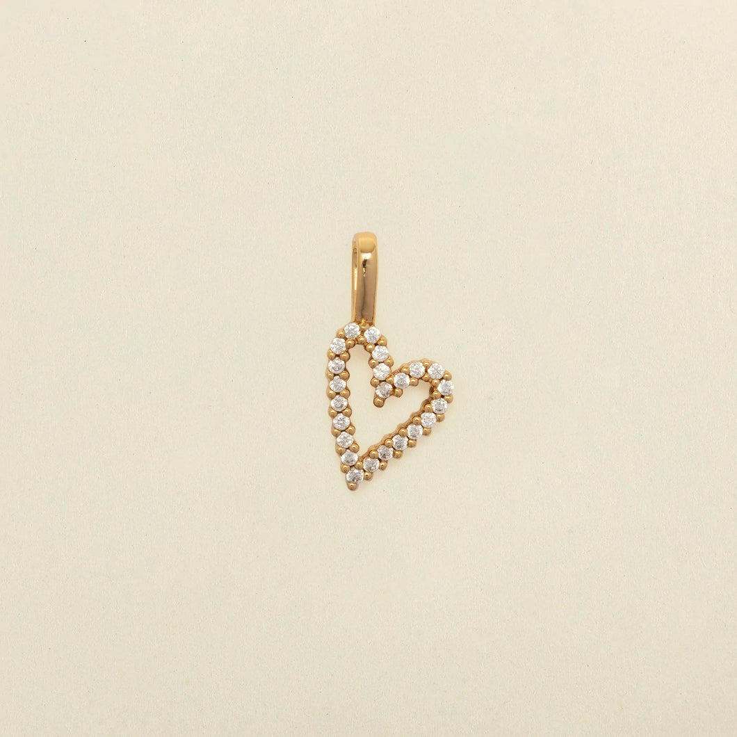 CZ Heart Charm