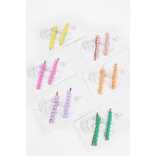 Load image into Gallery viewer, Matte Beaded Bobby Clips
