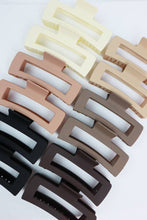 Load image into Gallery viewer, Matte Jumbo Cut Out Rectangle Hair Claw