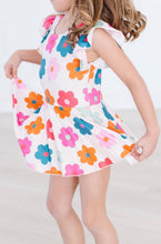 Load image into Gallery viewer, Retro Floral S/S Twirl Leotard