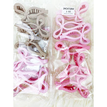 Load image into Gallery viewer, Assorted Pink and Taupe Shades of Bow Clip