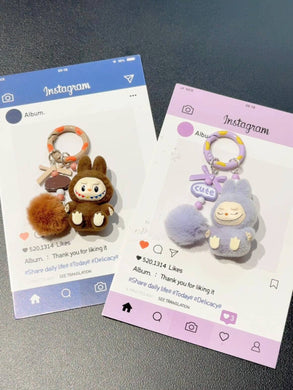Labubu Keychain for Girls,Car Key Accessory