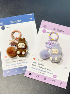 Labubu Keychain for Girls,Car Key Accessory