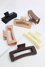Load image into Gallery viewer, Matte Jumbo Cut Out Rectangle Hair Claw