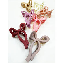 Load image into Gallery viewer, Matte Tone Bow Shape Hair Claw love and repeat