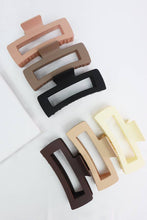 Load image into Gallery viewer, Matte Jumbo Cut Out Rectangle Hair Claw