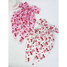 Load image into Gallery viewer, Mix Colors of Cherry Bow Print Hair Clips it girl