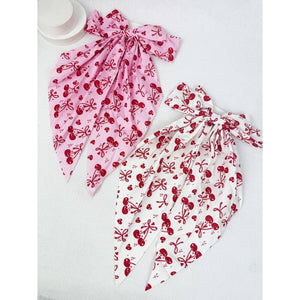 Mix Colors of Cherry Bow Print Hair Clips it girl