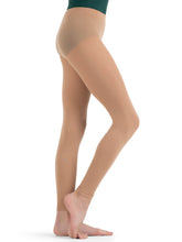 Load image into Gallery viewer, Capezio Footless Tight w Self Knit Waist Band - Girls 1917C