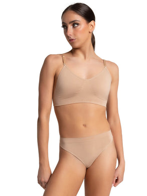 Capezio Seamless Clear Back Bra 3683