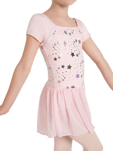 STAR STRUCK STELLAR SHORT SLEEVE DRESS - GIRLS 12103C