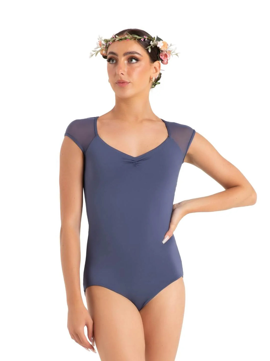 WILDFLOWER DAISY CAP SLEEVE LEOTARD 12089W