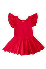 Load image into Gallery viewer, Red S/S Twirl Leotard