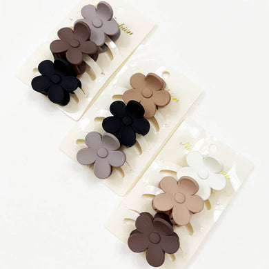 Mini Flower Hair Claw Set new fashion ￼