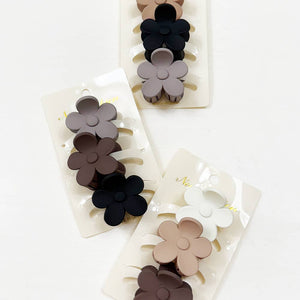 Mini Flower Hair Claw Set new fashion ￼