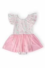 Load image into Gallery viewer, Fancy Florals S/S Twirl Leotard