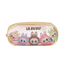 Load image into Gallery viewer, LABUBU Kids&#39; Clear Pencil Case Printed PU Zipper Pouch Back To School