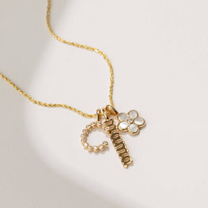 Cz Poppy Initial C Charm