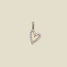 Load image into Gallery viewer, CZ Heart Charm