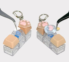 Load image into Gallery viewer, Trending DIY Keyboard Keychain Kit – Clickable 3-Keycap Set!