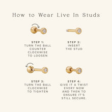 Load image into Gallery viewer, Mini Bar Stud Earrings