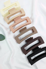 Load image into Gallery viewer, Matte Jumbo Cut Out Rectangle Hair Claw
