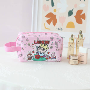 Cute Labubu Makeup Cosmetic Bag With Strap
