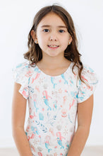 Load image into Gallery viewer, Mermaid Friends S/S Flutter Sleeve Leotard