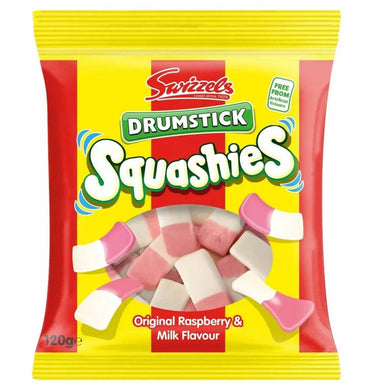 Swizzels Drumstick Squashies Raspberry & Milk 120g (UK)