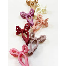 Load image into Gallery viewer, Matte Tone Bow Shape Hair Claw love and repeat
