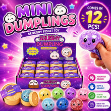 Load image into Gallery viewer, Mini Dumplings – Cute Sensory Squishies (Glitter Edition)