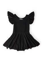 Load image into Gallery viewer, Black S/S Twirl Leotard