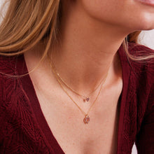 Load image into Gallery viewer, Cz Pink Pavé Heart Necklace