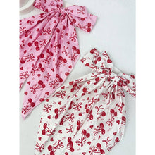 Load image into Gallery viewer, Mix Colors of Cherry Bow Print Hair Clips it girl