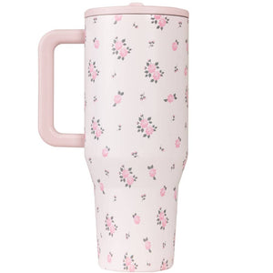 Wildrose Floral 40 oz Traveler Tumbler