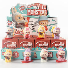 Load image into Gallery viewer, Flocked Mini Labubu Cola Blind Box 12pcs Set