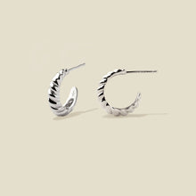 Load image into Gallery viewer, Gloss Croissant Hoop Earrings