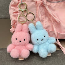 Load image into Gallery viewer, Miffy Limited Creamy Soft Color Fluffy Key ring Bag Charm