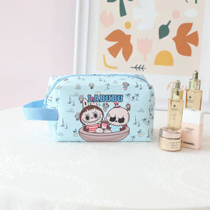 Cute Labubu Makeup Cosmetic Bag With Strap