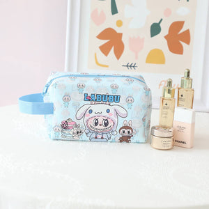Cute Labubu Makeup Cosmetic Bag With Strap