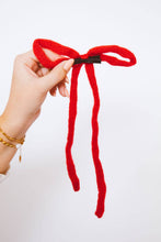 Load image into Gallery viewer, Knit Long Bow Clip  - Multiple Colors
