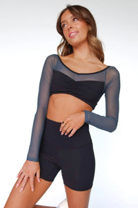 FIVE VIOLET LONG SLEEVE BRA