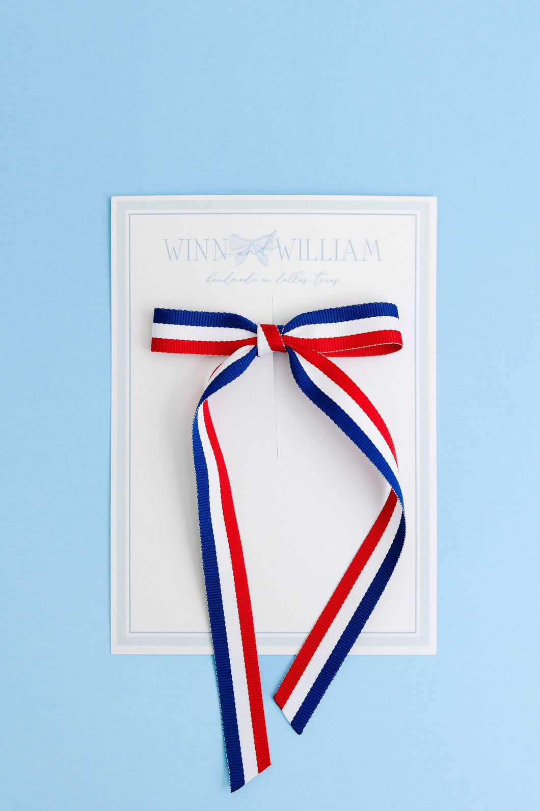 Red, White and Blue Long-Tail Bow